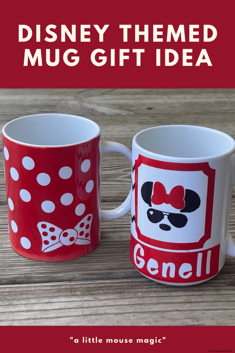Idea de regalo de taza con temática de Disney