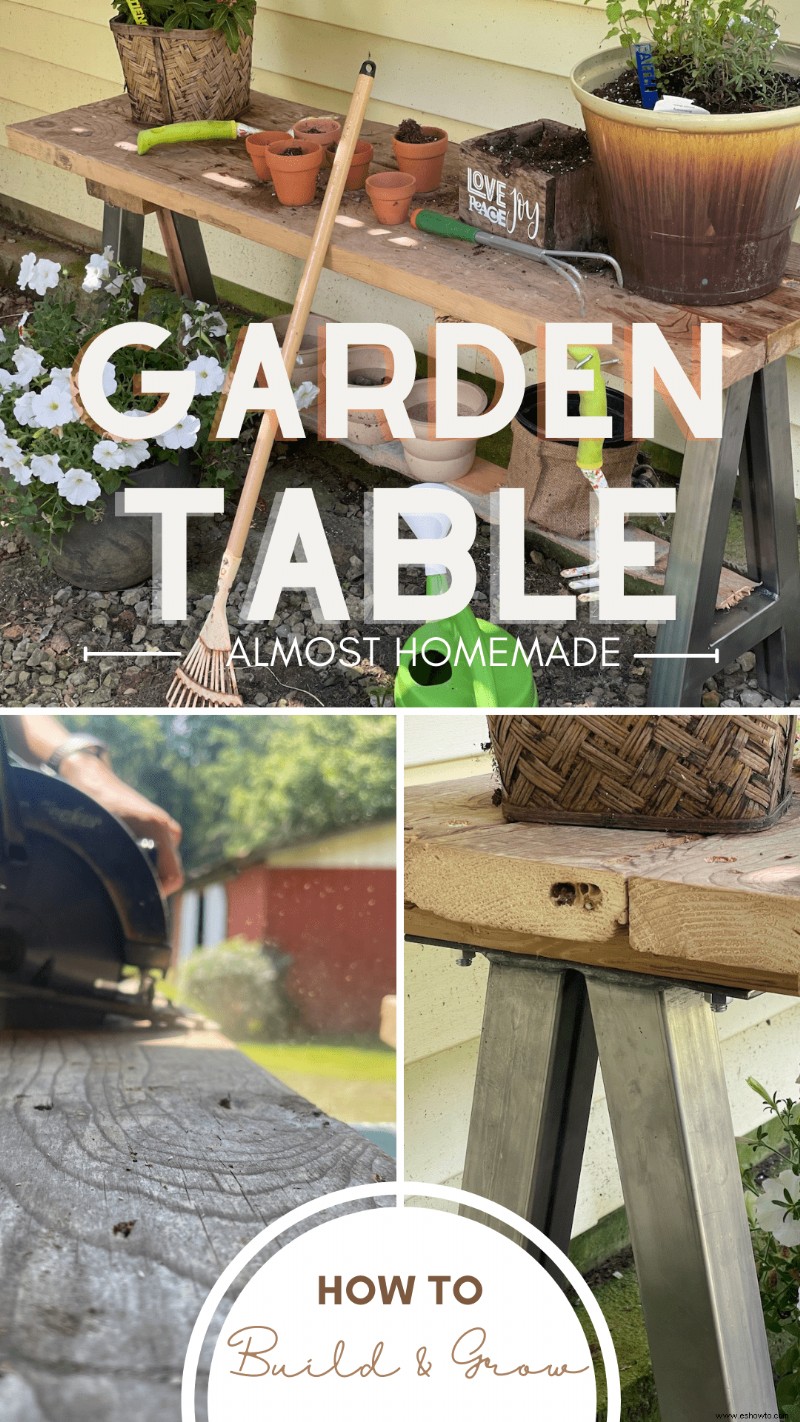 Cómo construir una mesa de jardín  casi casera 