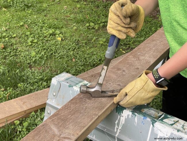 Cómo construir una mesa de jardín  casi casera 