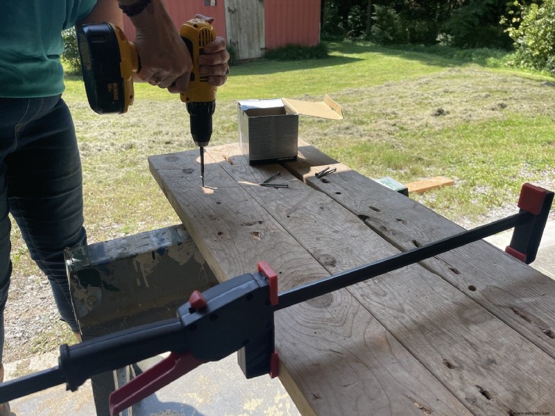 Cómo construir una mesa de jardín  casi casera 