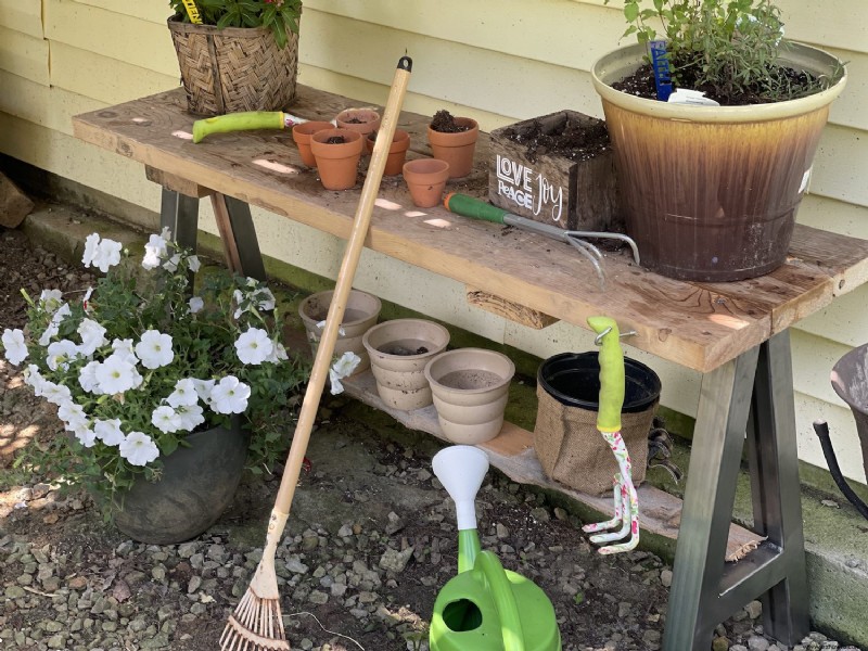 Cómo construir una mesa de jardín  casi casera 