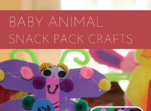 Crea adorables animales bebés con paquetes de Snack Pack: Manualidad familiar divertida