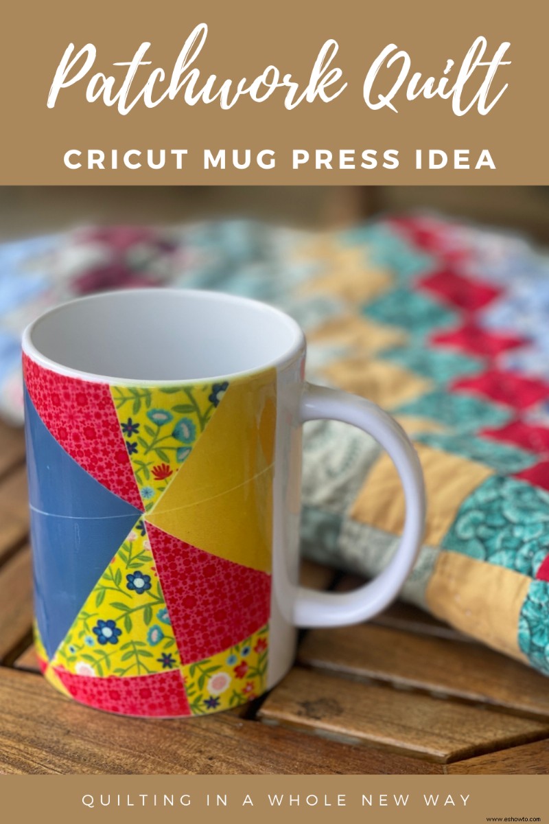Edredón de retazos Cricut Mug Press Idea