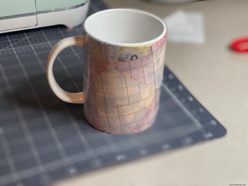 Edredón de retazos Cricut Mug Press Idea