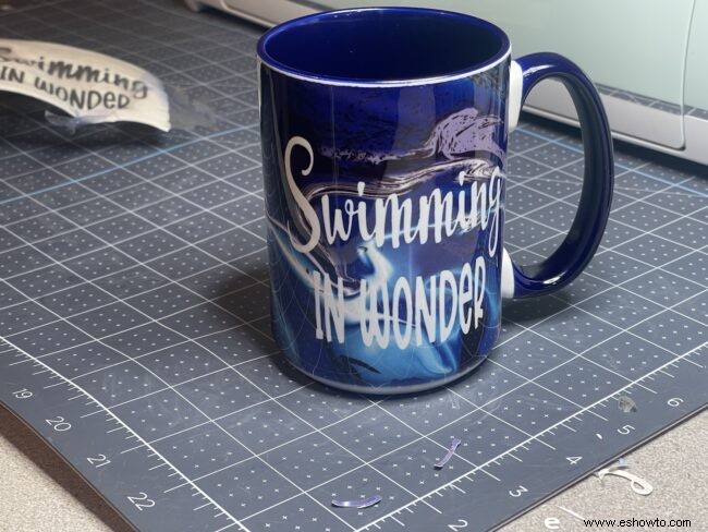 Idea de taza Cricut  Nadar en maravilla 