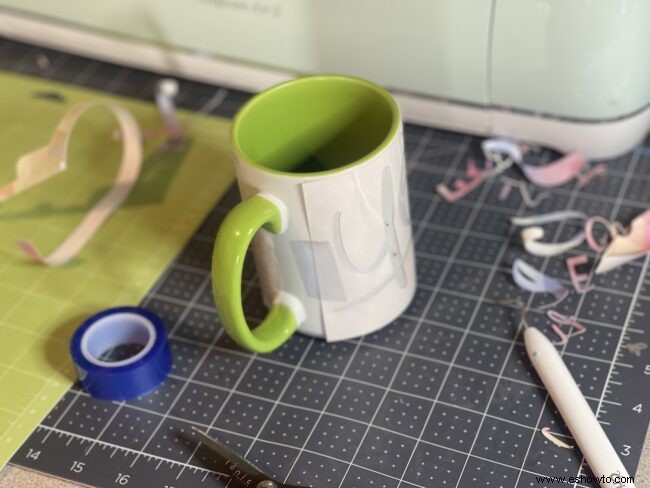 ¡Sí! ¡Él hizo! Idea de prensa de taza Cricut