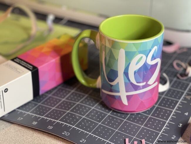 ¡Sí! ¡Él hizo! Idea de prensa de taza Cricut