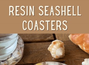 Cómo hacer posavasos de resina con conchas marinas