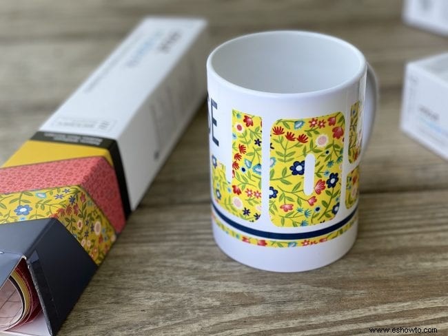 Idea de regalo de taza para maestros del alfabeto