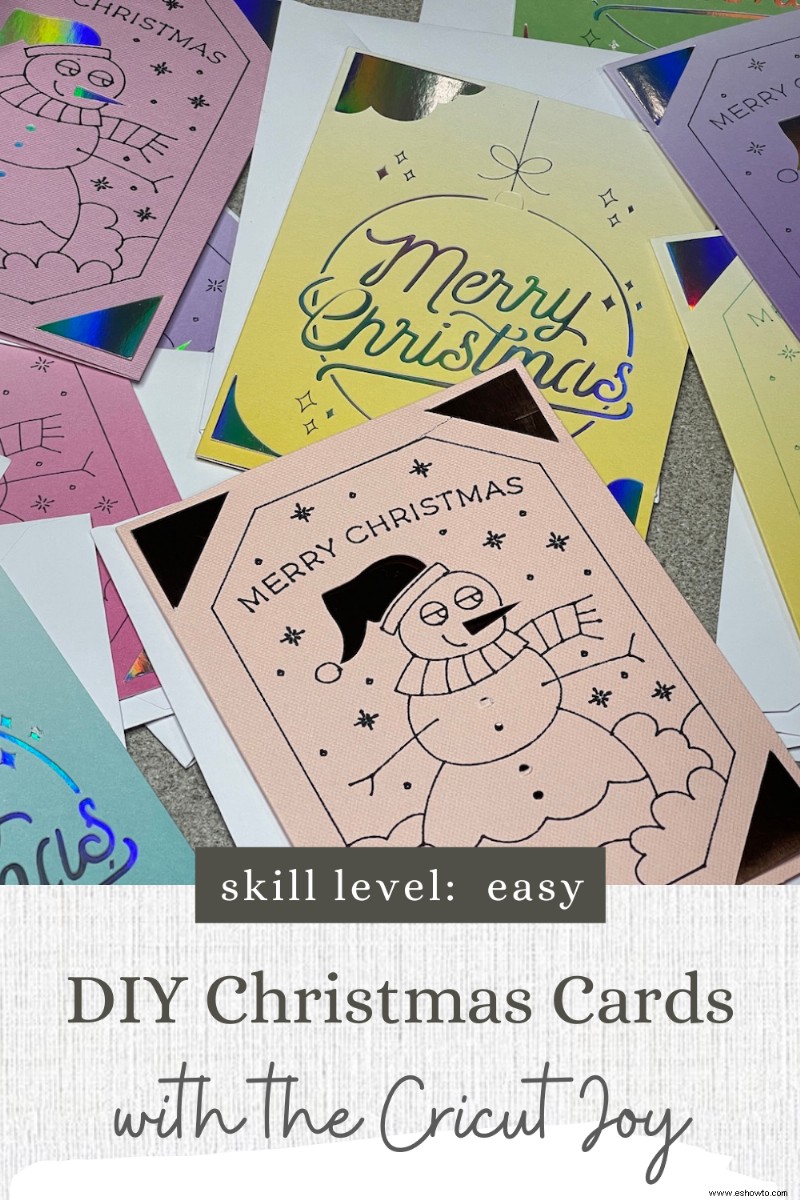 Tarjetas de Navidad hechas a mano con Cricut Joy