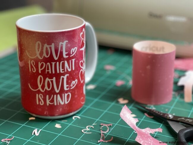 Taza de tinta infusible Love is Patient