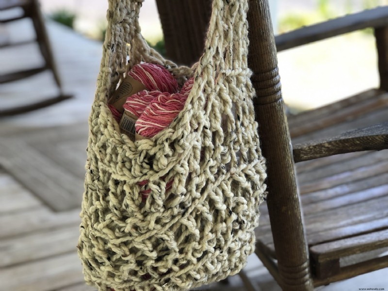 Bolso holgado de crochet fácil