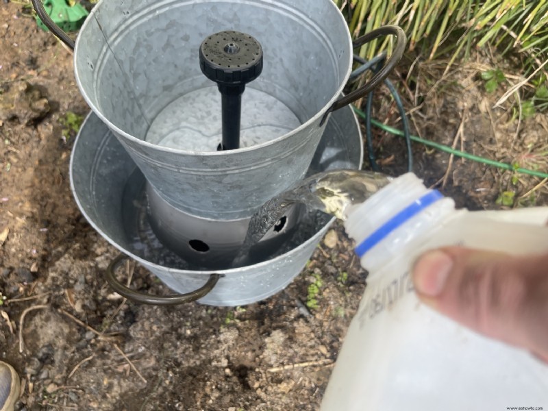 Característica de agua para principiantes para jardín