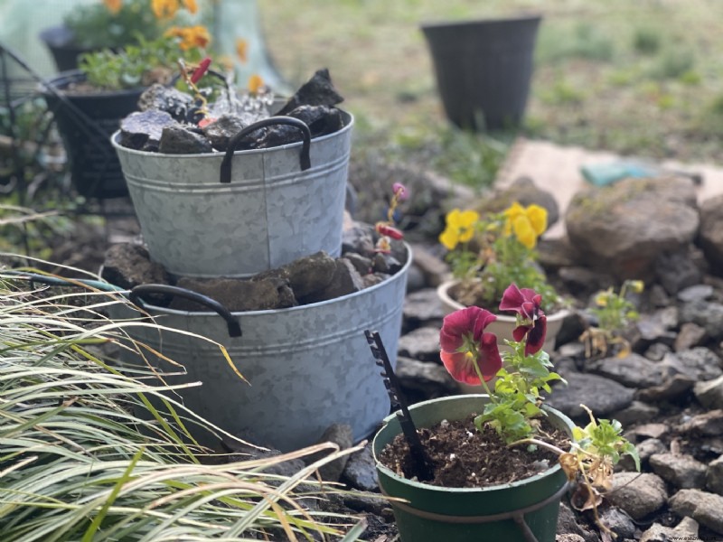 Característica de agua para principiantes para jardín