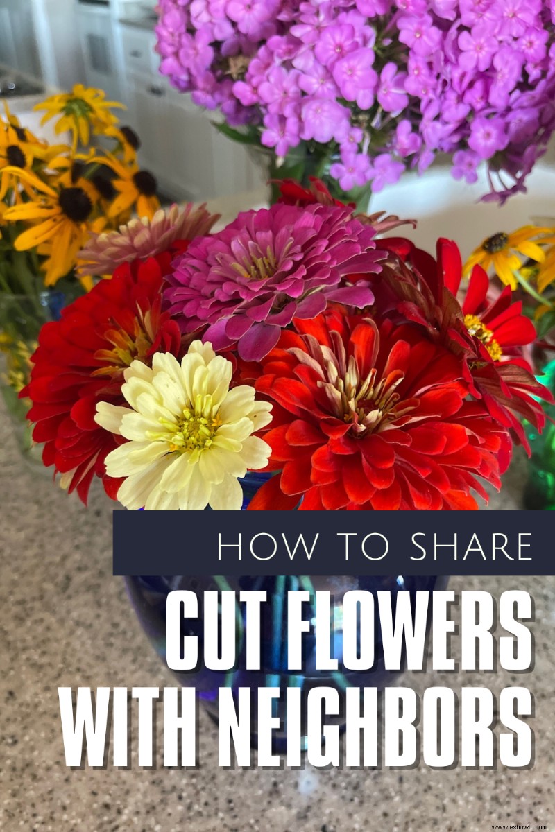 Compartir flores con los vecinos