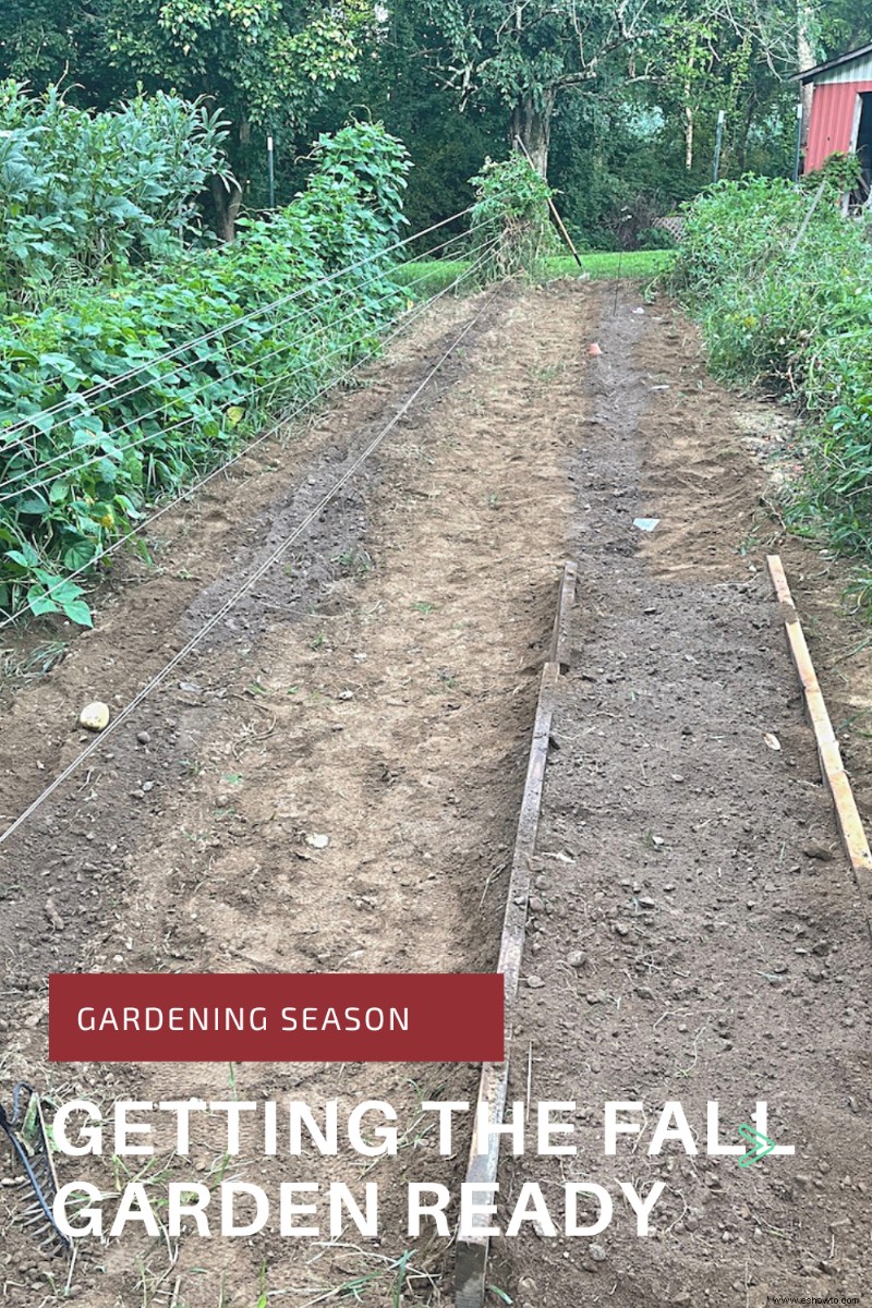 Preparando el jardín de otoño