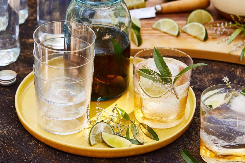 Tequila y tónica con infusión de verbena