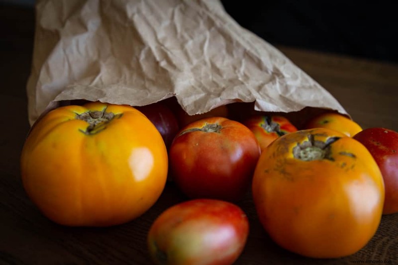 Cómo almacenar tomates