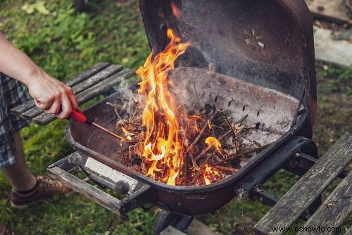 Cómo encender correctamente una parrilla de carbón