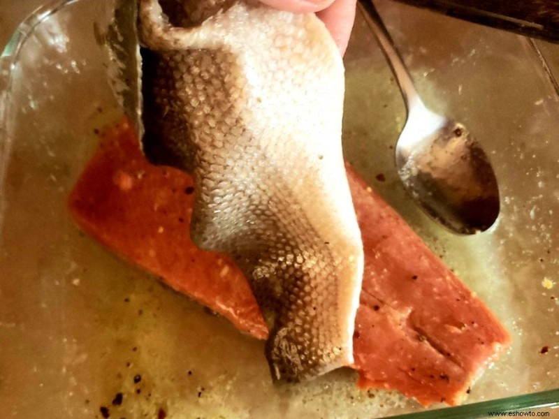 La mejor manera de asar salmón