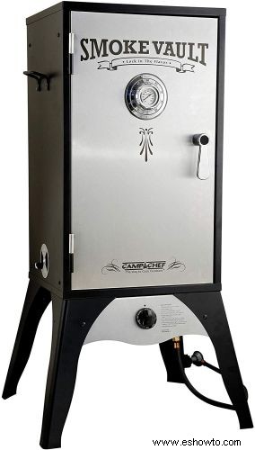 Revisión del ahumador con puerta de acero inoxidable y caja de propano HD de Camp Chef Smoke Vault