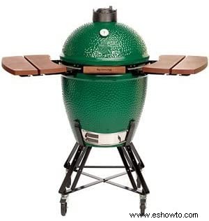 Instalación y configuraciones de cocción de Big Green Egg