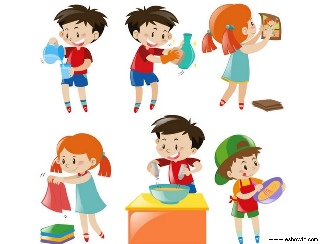 4 formas sencillas de entusiasmar a sus hijos con las tareas domésticas