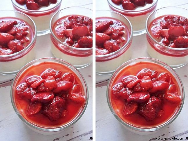 Arroz con Leche y Chocolate Blanco con Fresas Caramelizadas