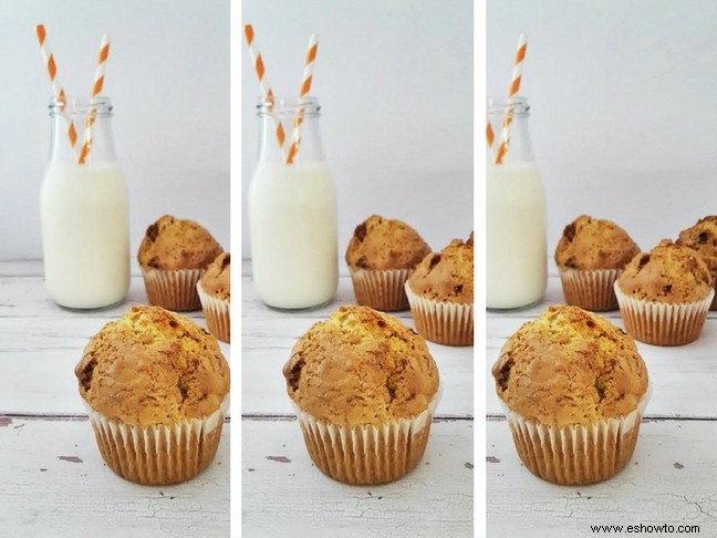 Una pareja poco común:muffin de calabacín y arándanos rojos