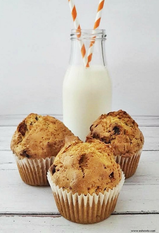 Una pareja poco común:muffin de calabacín y arándanos rojos