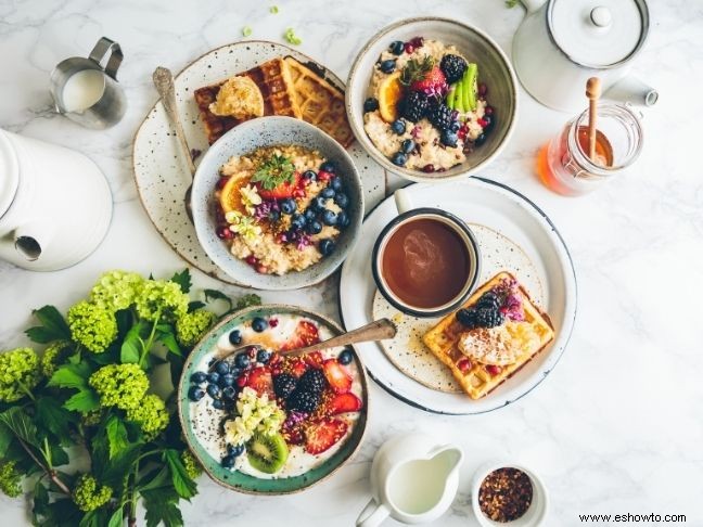 7 excelentes ideas para el desayuno que encantarán a la familia